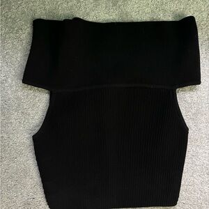 Babaton Black Sculpt Knit Top